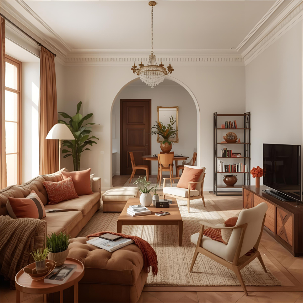 European living room home decor