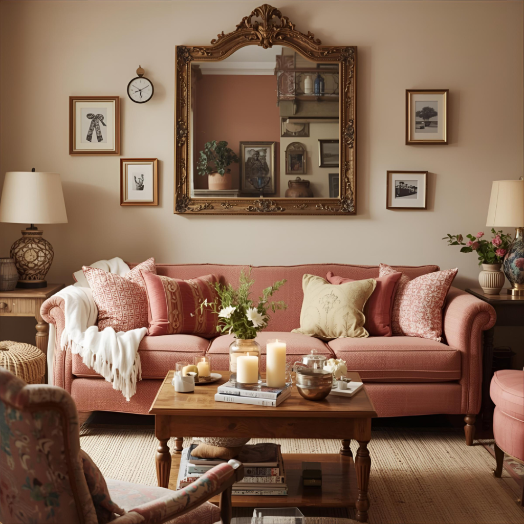 vintage romantic living room home design
